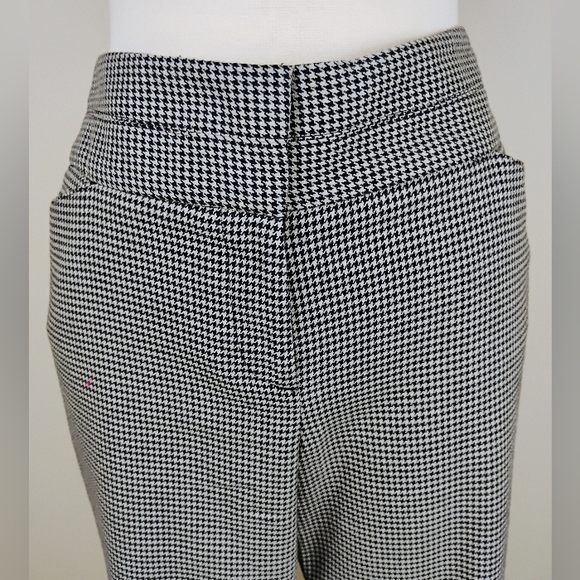 Ann Taylor Loft Original Dress Pants Size 10 Houndstooth Mid Rise Office Career - Picture 7 of 16